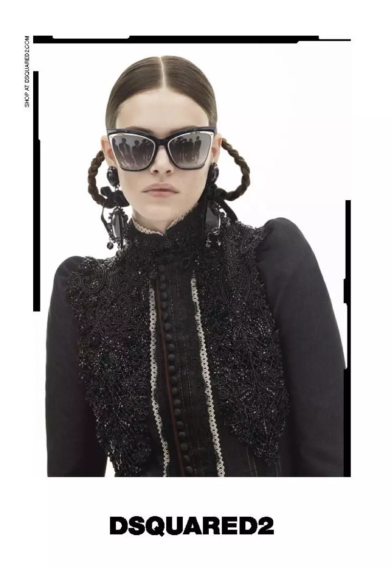 Vanessa Moody protagoniza a campaña de lentes outono-inverno 2016 de DSquared2