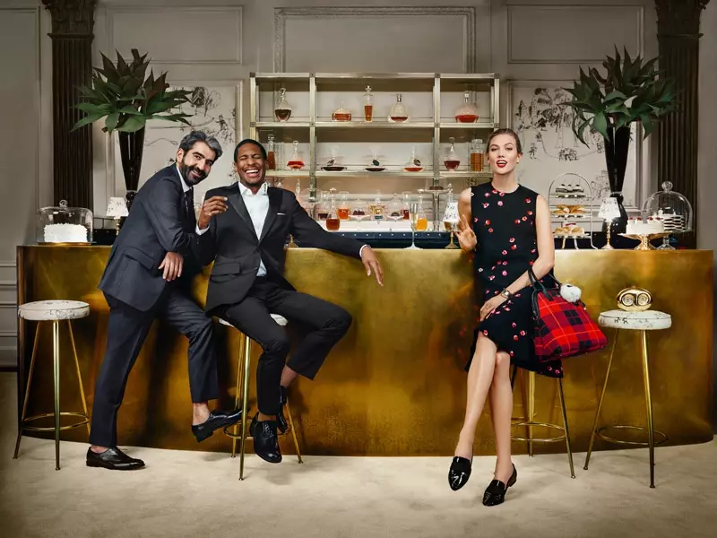 Karlie Kloss Anoita Nyaya YePlaid muKate Spade's Fall 2015 Campaign