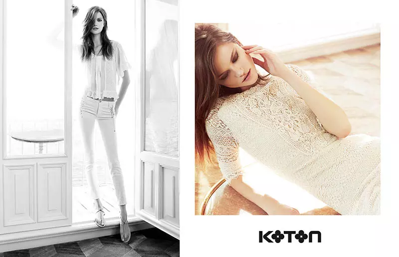 Kasia Struss krijt sinnich foar Koton Spring 2014 Ads by Emre Dogru