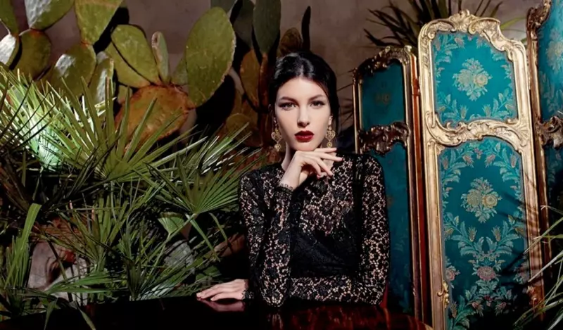 凱特·金身著 Dolce & Gabbana 2013 巴洛克珠寶廣告大片