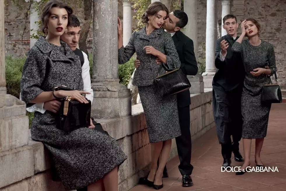 Dolce & Gabbana apresenta drama para campanha de outono de 2013 com Bianca, Monica, Andreea e Kate