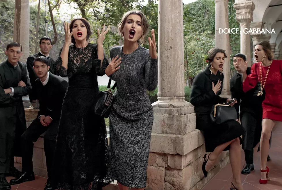 Dolce & Gabbana แสดงละครสำหรับแคมเปญ Fall 2013 กับ Bianca, Monica, Andreea และ Kate