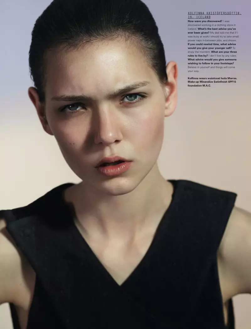 Kolfinna Kristófersdóttir, Kate King, Ophelie Rupp i altres protagonitzen l'i-D Shoot de Richard Bush