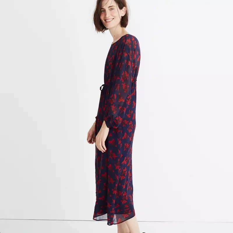 Madewell x No 6 Silk Magical Dress in Vintage Rose $178