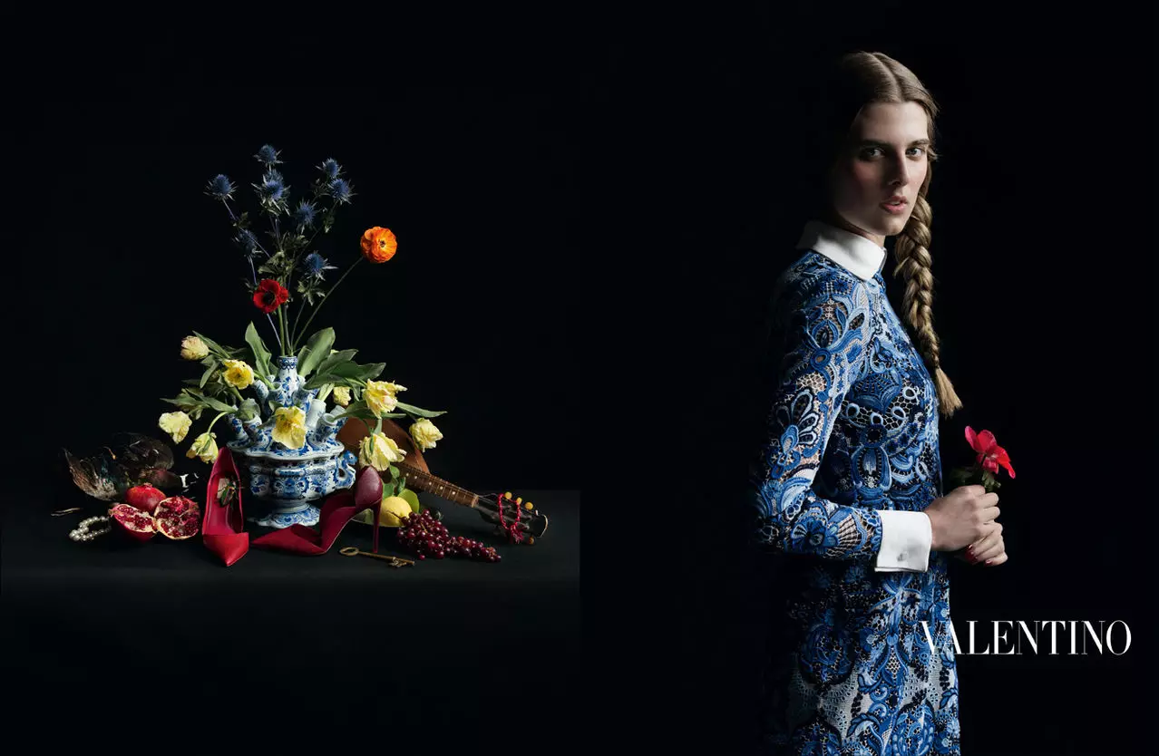 Valentino finnur klassískan innblástur fyrir auglýsingar haustið 2013 eftir Inez & Vinoodh