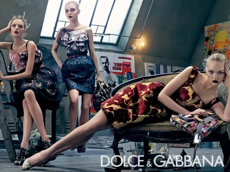 Пәнҗешәмбе | Гемма, Джессика + Лилия Dolce & Gabbana язгы 2008 кампаниясе өчен