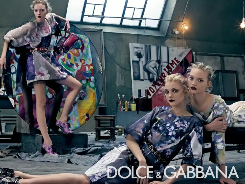 Reĵeto Ĵaŭdo | Gemma, Jessica + Lily por Dolce & Gabbana Printempo 2008 Kampanjo