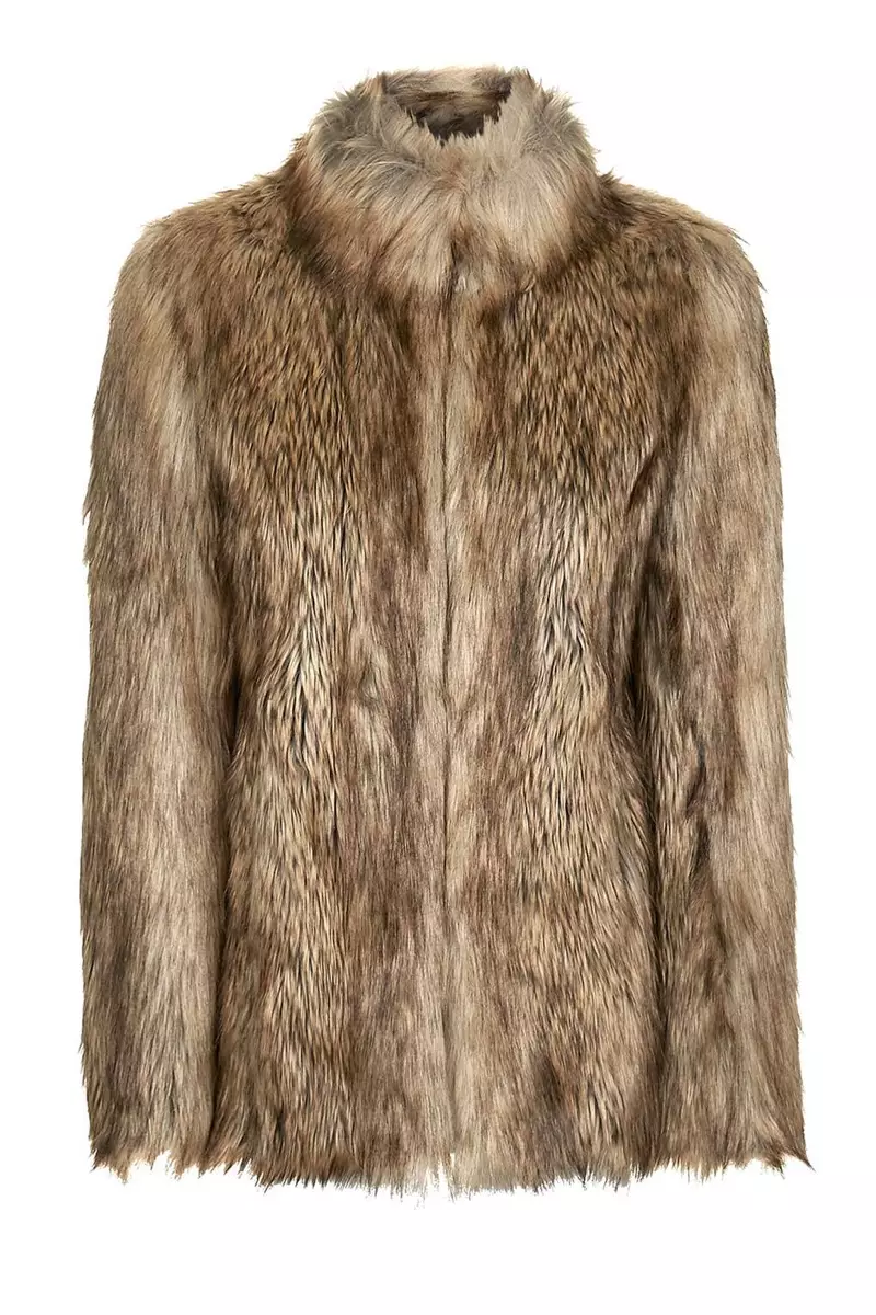 Topshop Vintage Faux Fur berokia