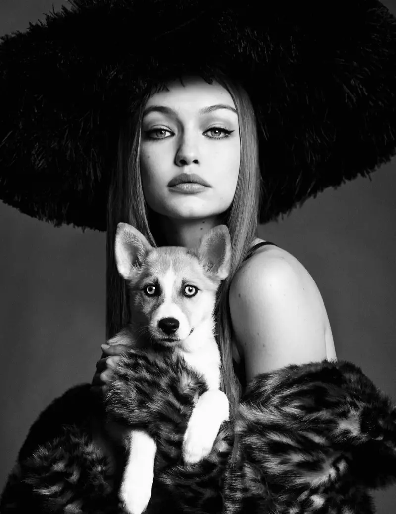 Gigi Hadid Vogue Japan uchun super glam uslublarini modellashtiradi