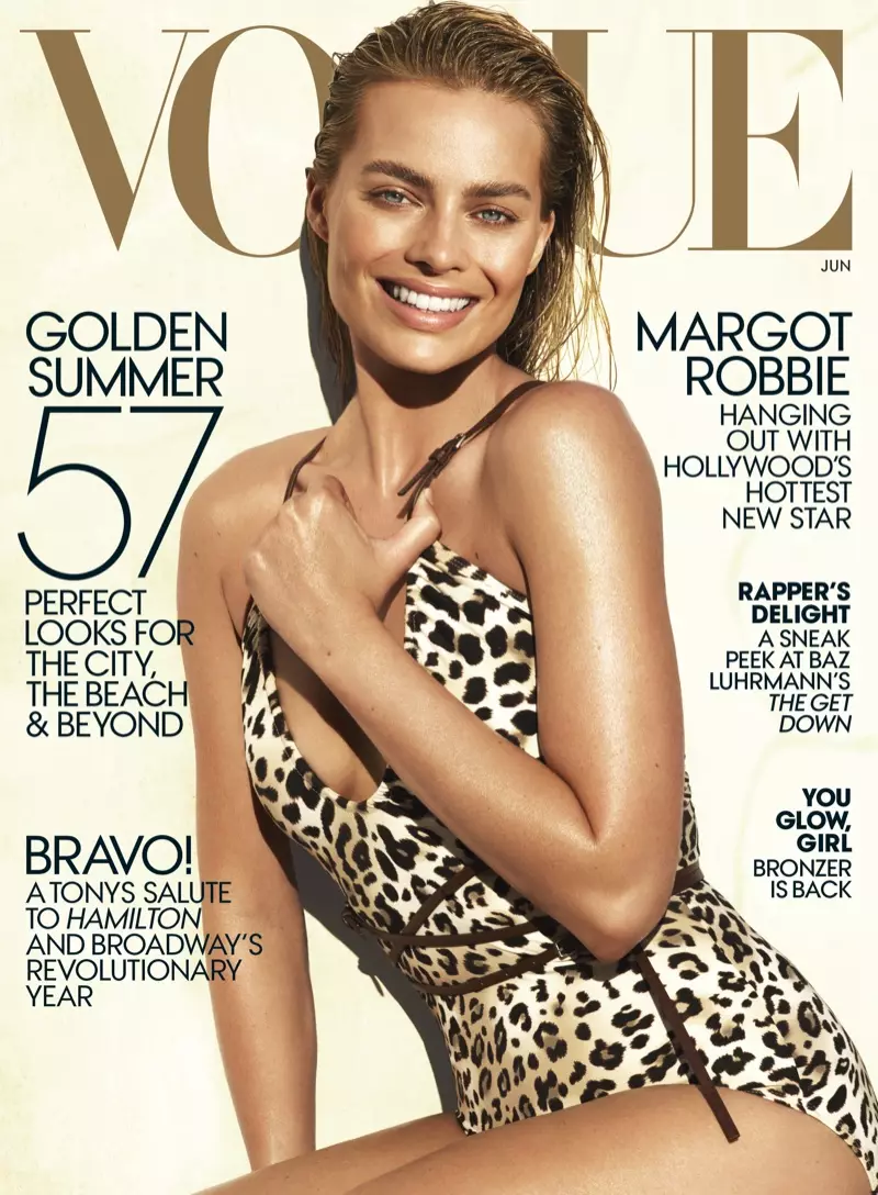 Margot Robbie na portada de Vogue xuño 2016