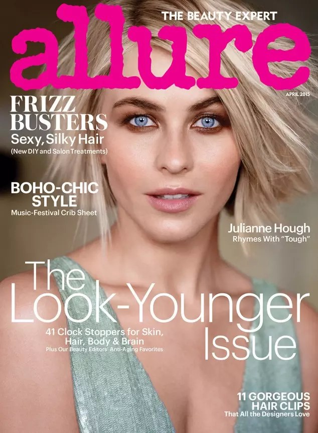 Julianne Hough díszíti az Allure Magazine 2015. áprilisi címlapját