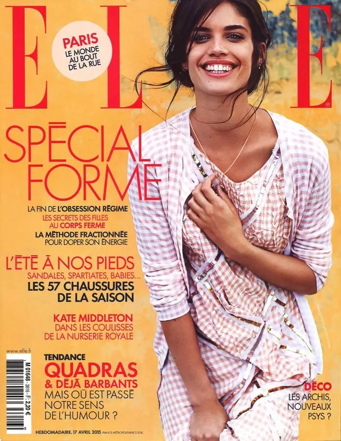 Sara Sampaio és tot somriure per a la portada del 17 d'abril de 2015 d'Elle France de Kayt Jones