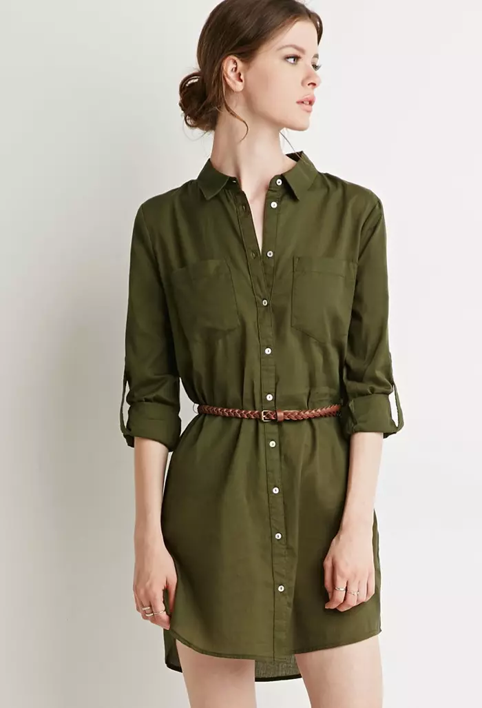 Forever 21 Belted Shirt Dress dostupné za 22,90 $