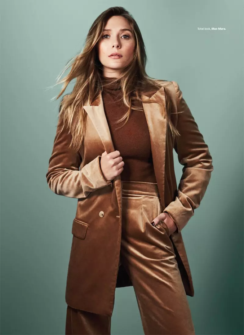 Elizabeth Olsen w modnych stylizacjach Glamour Mexico