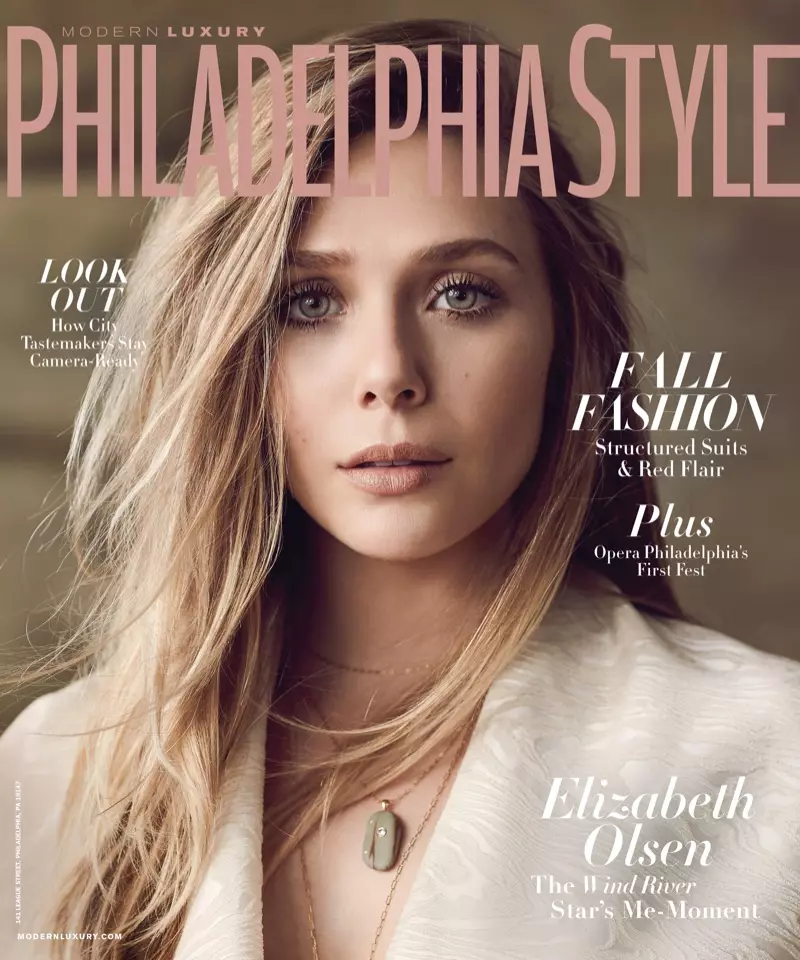 Elizabeth Olsen på Philadelphia Style September 2017 Cover