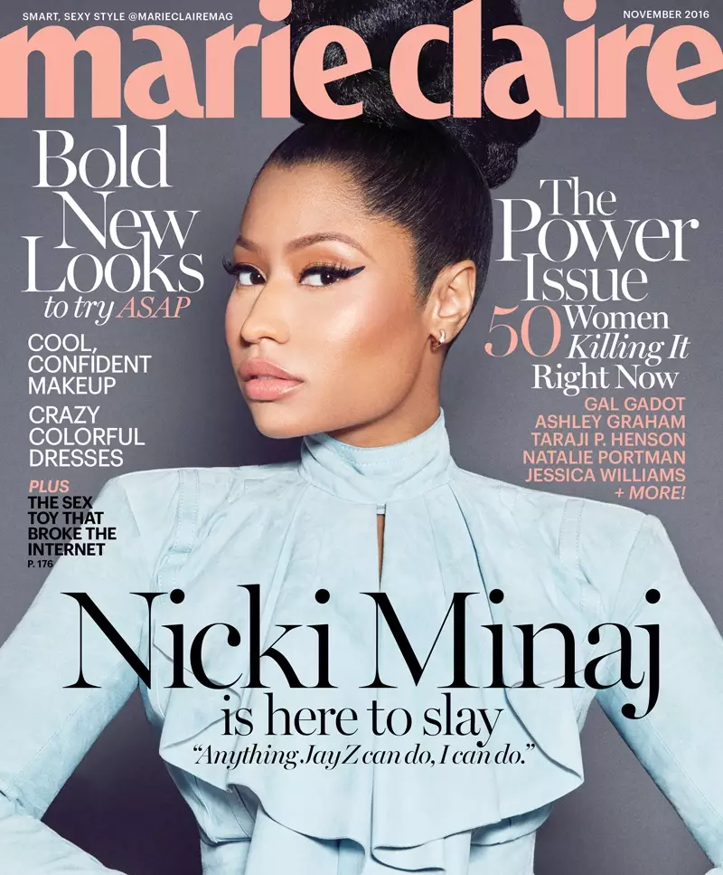 Nicki Minaj pa Marie Claire November 2016 Cover