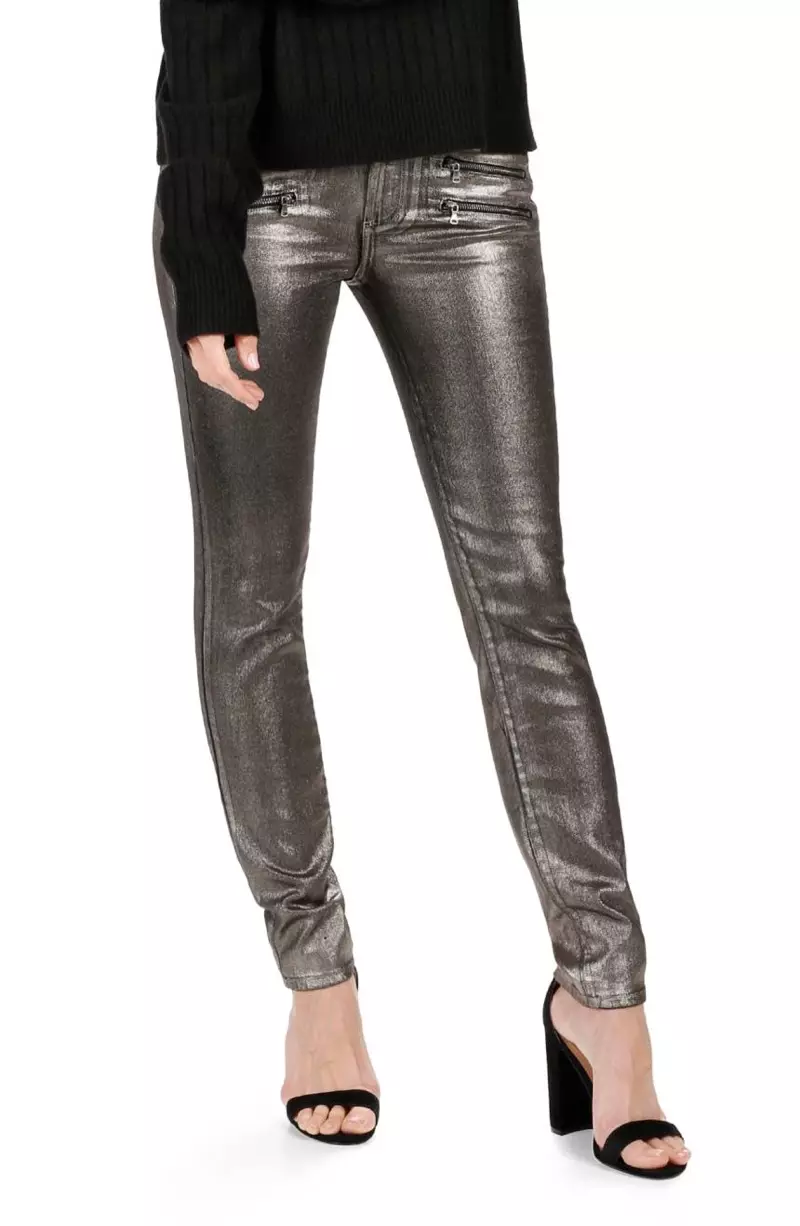 Rosie HW x Paige Stevie Skinny-jeans med høy midje $239