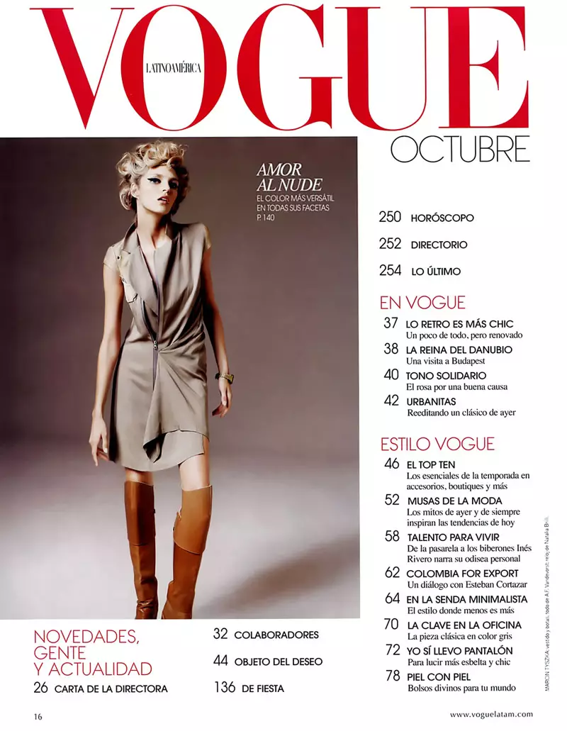 Anja Rubik a Vogue Latin America számára 2010. október, Marcin Tyszka