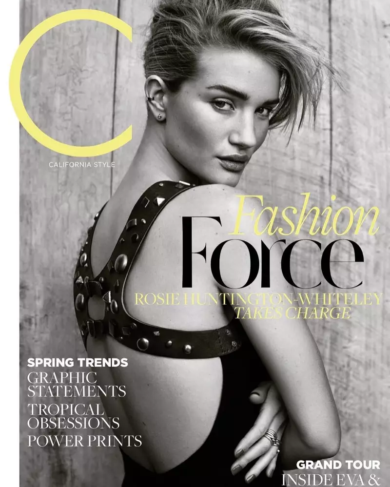 Rosie Huntington-Whiteley on C Magazine March 2017 Cover