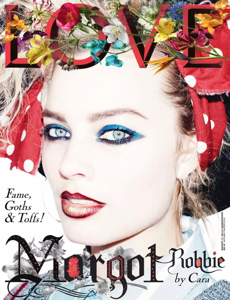 Margot Robbie אויף LOVE Magazine האַרבסט / ווינטער 2016 קאָווער