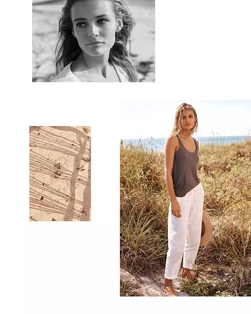 H&M Cotton Jersey Tank Top, Linne Joggers en Strooihoed