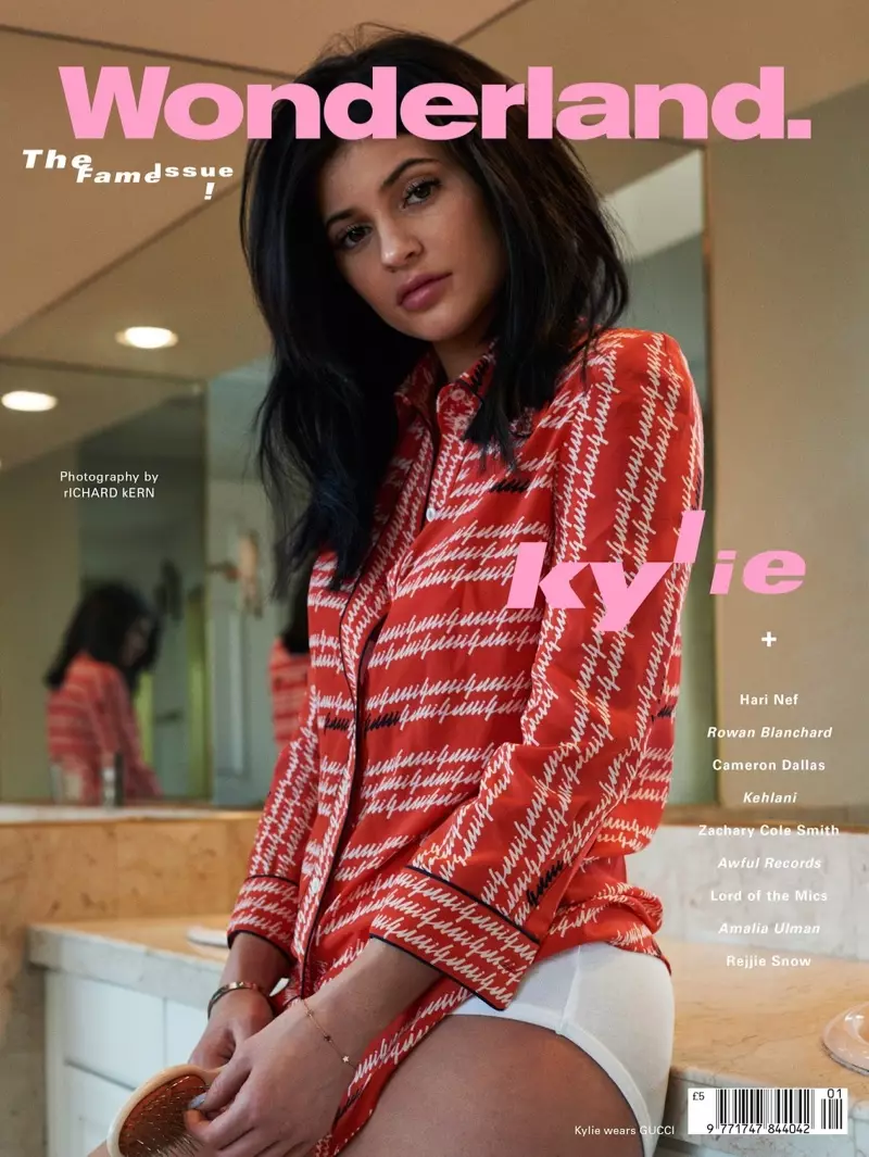 Η Kylie Jenner στο εξώφυλλο του περιοδικού Wonderland Μαρτίου 2016