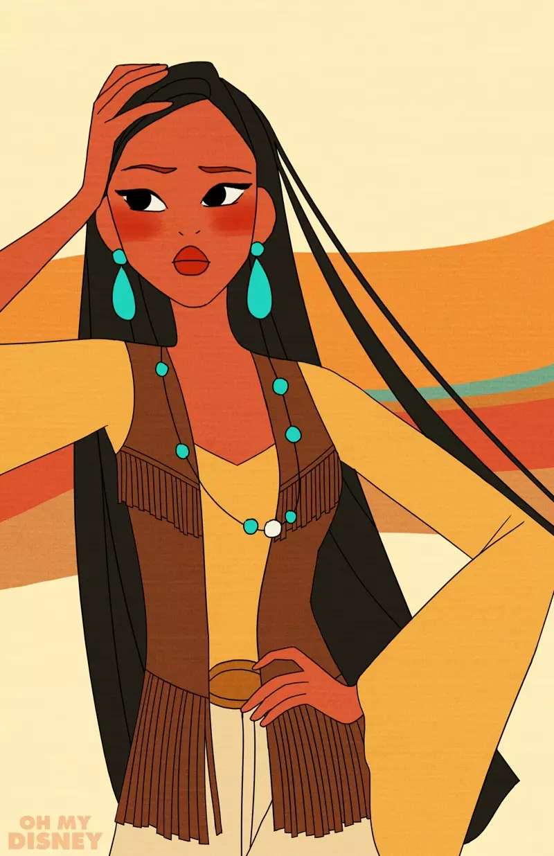 Disney Princesses ikanni Groovy 70s Style