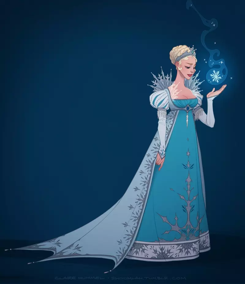 Elsa uit Frozen (1830-1840 Scandinavië) Foto: Claire Hummel