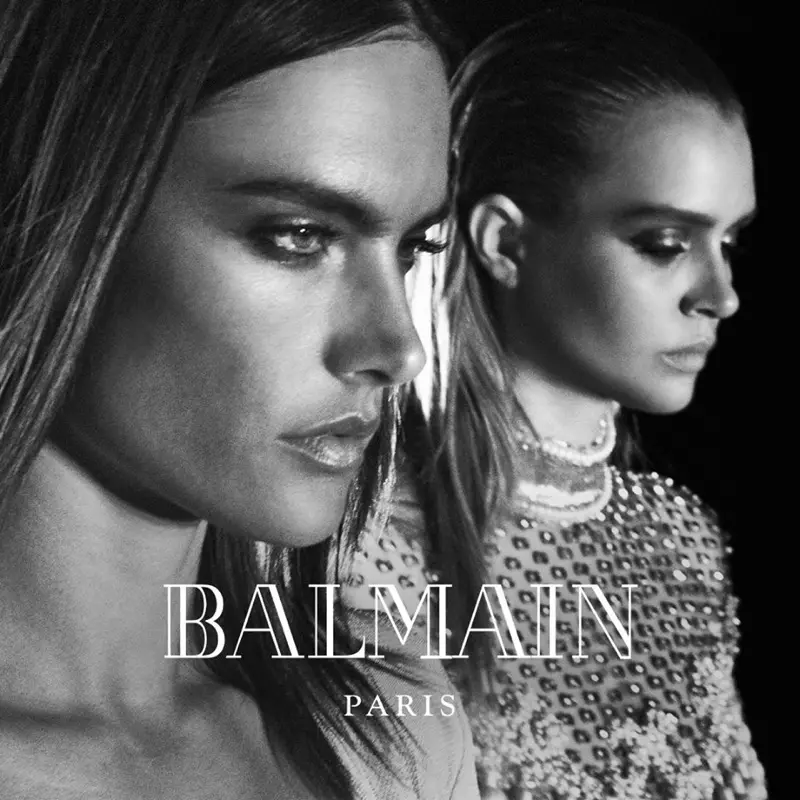 U-Alessandra Ambrosio uba nomsindo ngomkhankaso ka-Balmain wekwindla ka-2016