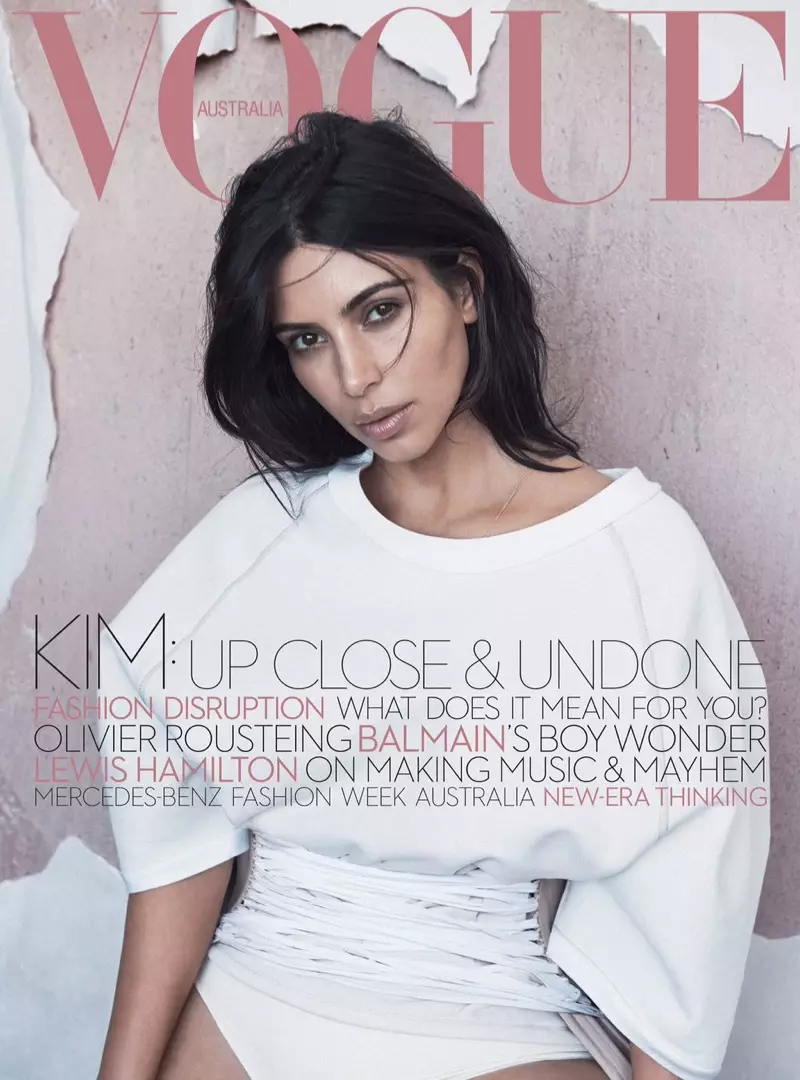 Kim Kardashian op Vogue Austraalje juny 2016 Cover