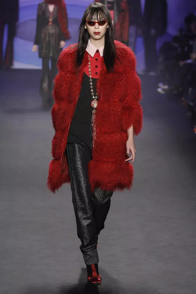 Anna Sui Fall/Gaeaf 2014 | Wythnos Ffasiwn Efrog Newydd