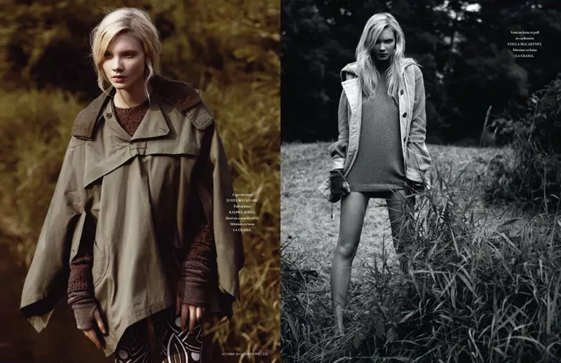 Daria Zhemkova ag Trent McGinn le haghaidh L'Officiel