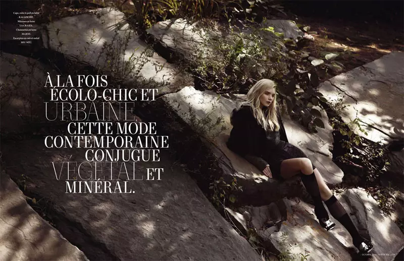 Daria Zhemkova oleh Trent McGinn untuk L'Officiel