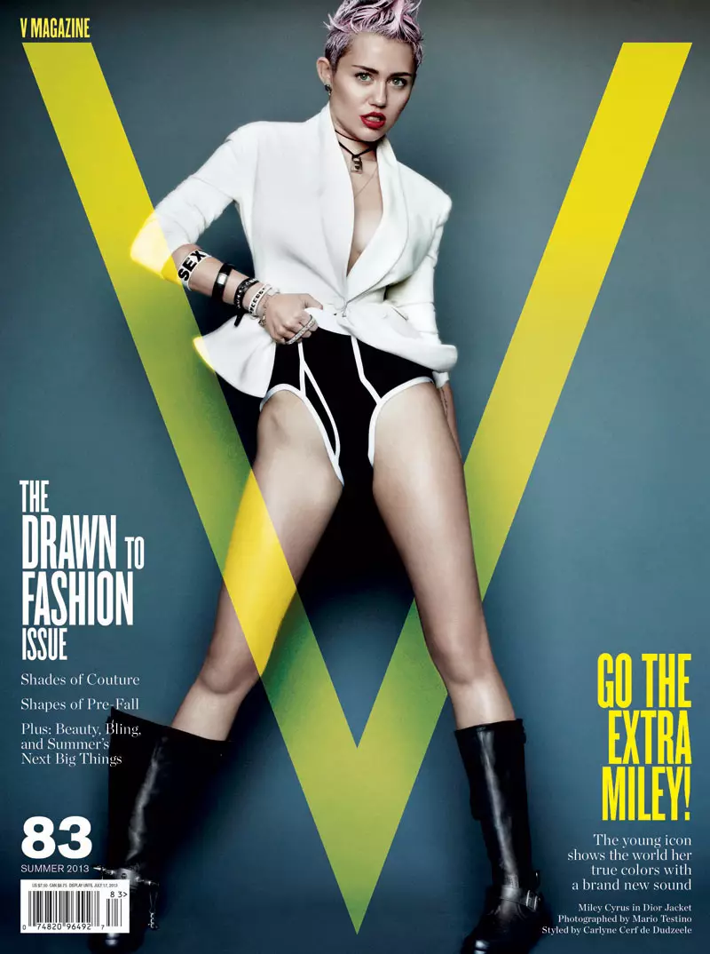 Miley Cyrus Gets Rebellious fyrir V Magazine #83 forsíður