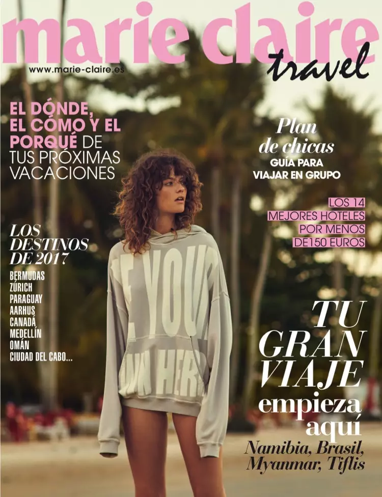 Montana Cox on Marie Claire Spain June 2017 Travel Cover