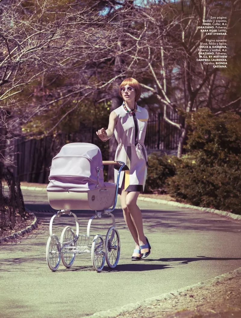 Yossi Michaeli Captures Housewife Chic por Elle Mexico majo 2013