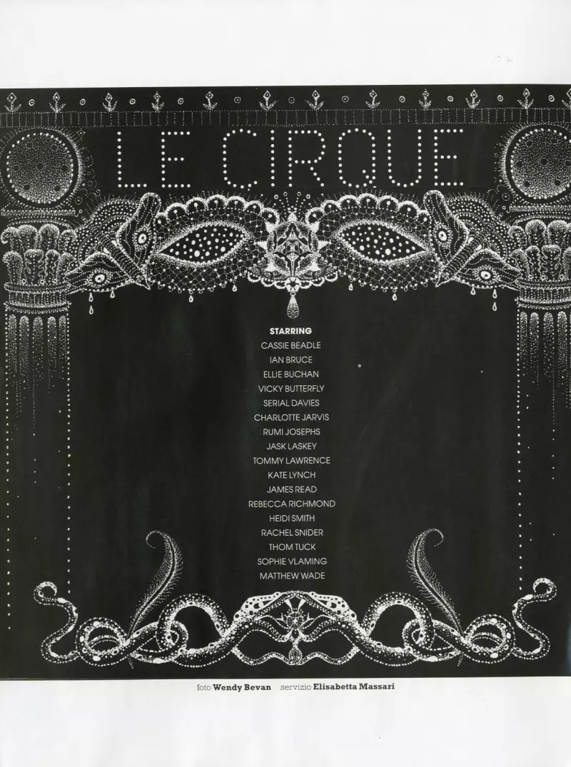 Sophie Vlaming av Wendy Bevan i Le Cirque | Marie Claire Italia april 2010