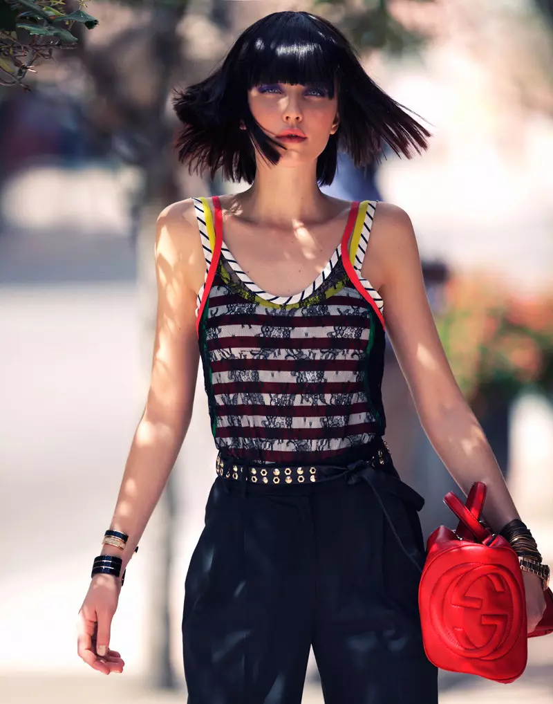 Andressa Fontana Dons Chic Street Style Lens deur Zoltan Tombor vir Grazia Italië