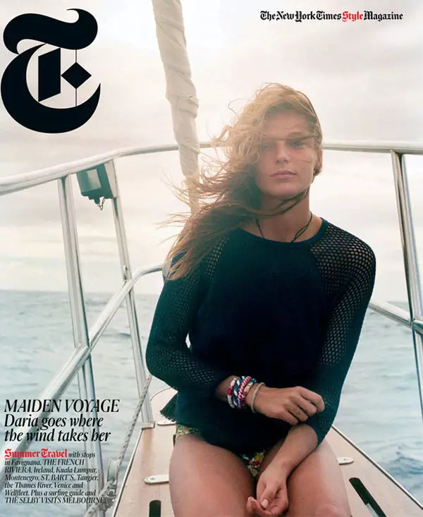 Daria Werbowy ni Cass Bird para sa T Magazine Travel