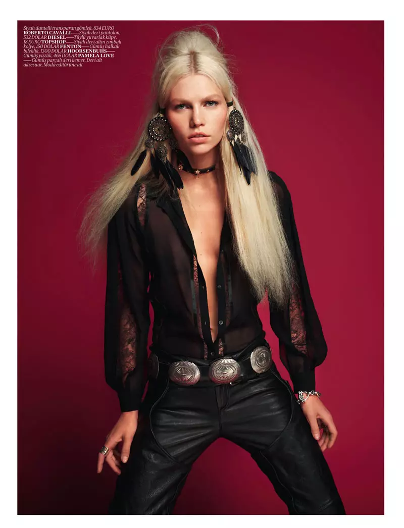 Aline Weber gan David Vasiljevic ar gyfer Vogue Turkey Mai 2012