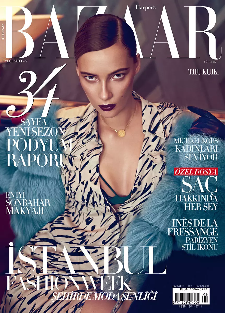 Tiiu Kuik de Koray Birand para Harper's Bazaar Turquía, setembro de 2011