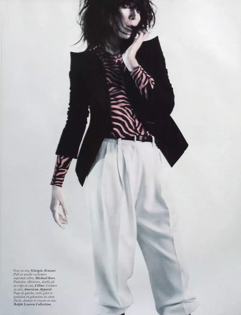 Raquel Zimmermann na David Sims kwa Vogue Paris