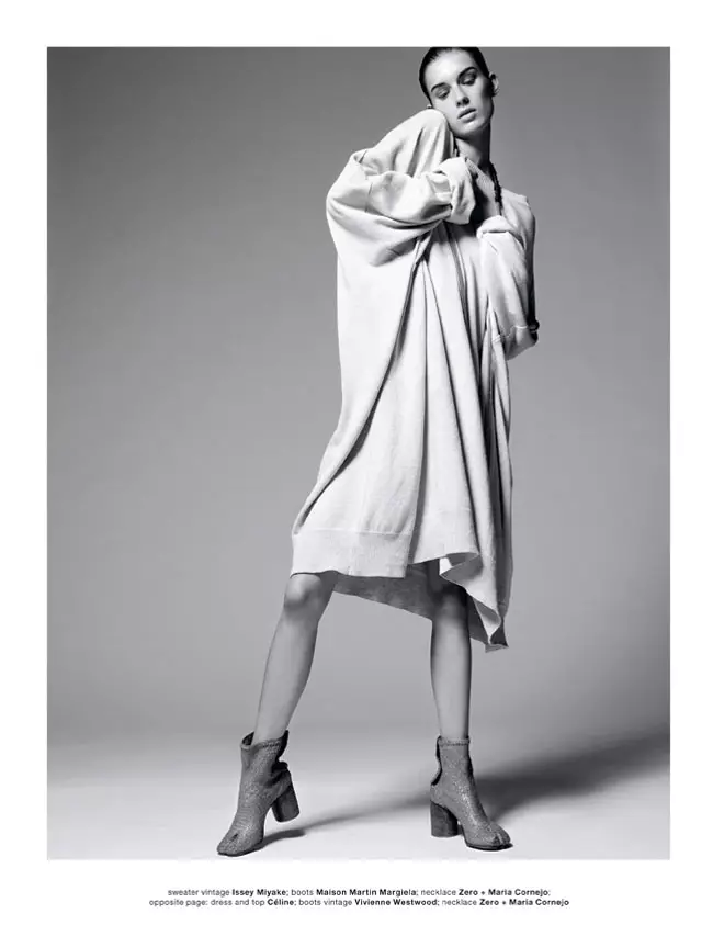 Si Marte Mei Van Haaster Poses para sa Amy Troost sa Muse Spring 2013