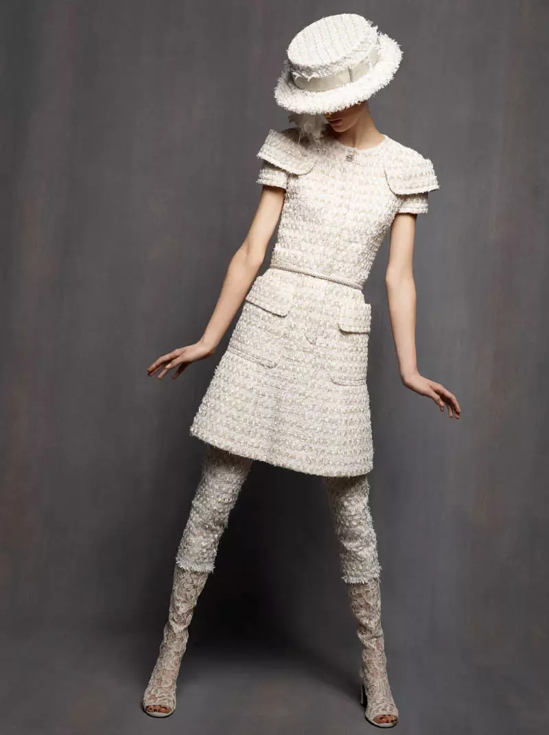 Karl Lagerfeld dispara a Marte Mei Van Haaster en Chanel Haute Couture Primavera 2013