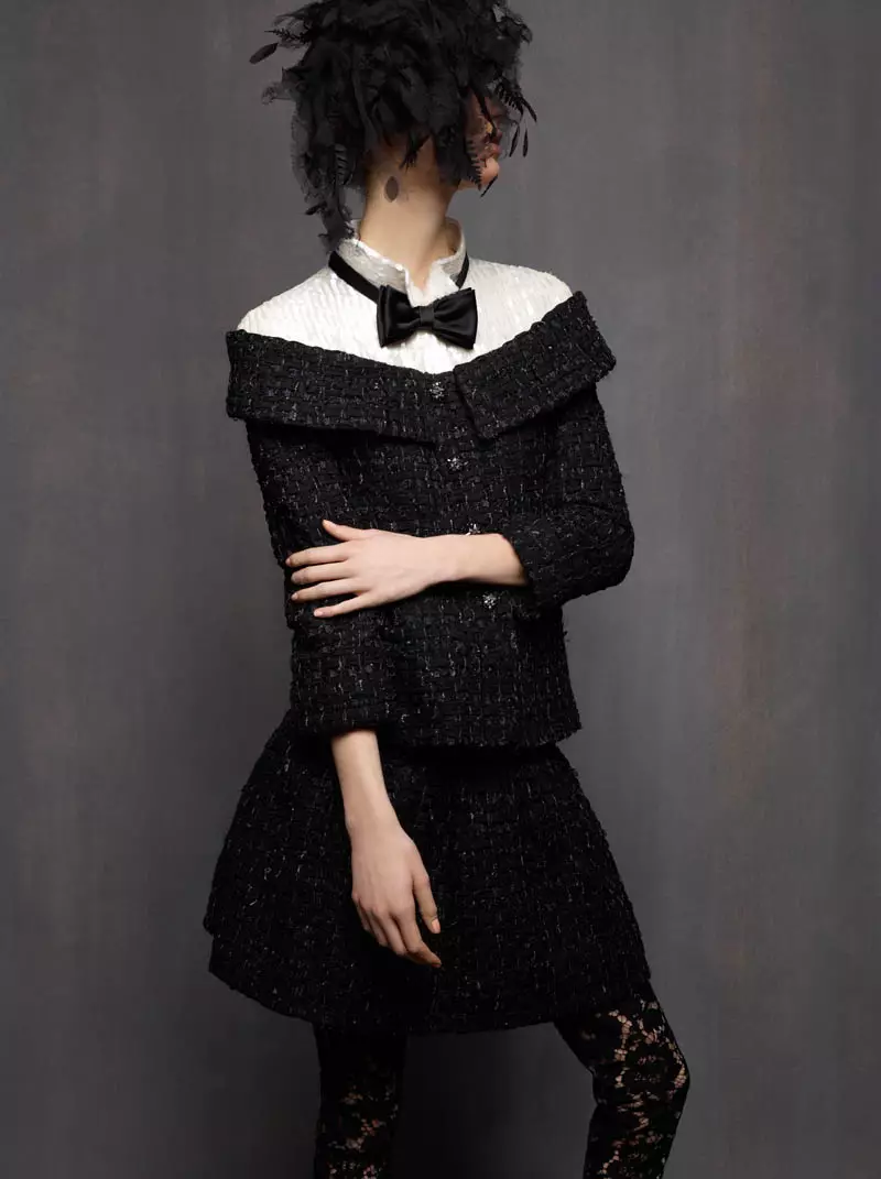 Karl Lagerfeld Shoots Marte Mei Van Haaster in Chanel Haute Couture Spring 2013