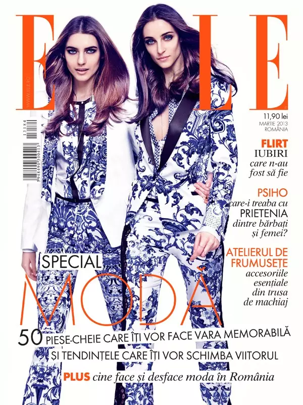 Elle Romania presenta le tendenze primaverili nel numero di marzo, scattate da Tibi Clenci