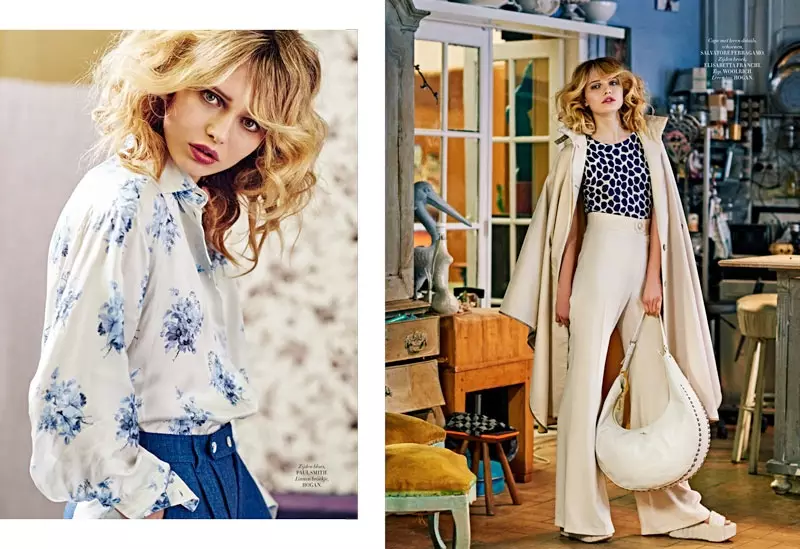 70s Dreamin ': Rosa สวมสไตล์ที่มีสีสันสำหรับ L'Officiel NL