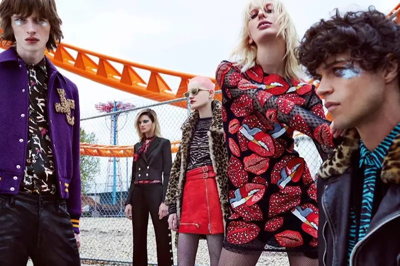 Riasan glam rock menjadi sorotan dalam iklan Just Cavalli musim gugur 2016