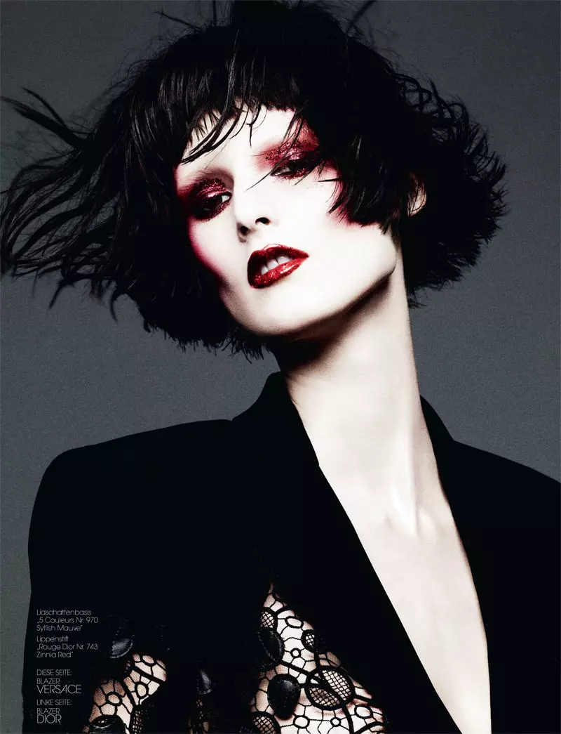 Marie Piovesan โพสท่าให้กับ Ben Hassett ในการสัมภาษณ์ฉบับเดือนพฤษภาคมของเยอรมนี