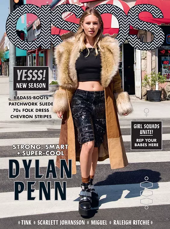 Dylan Penn leikur í forsíðusögu ASOS tímaritsins september 2015